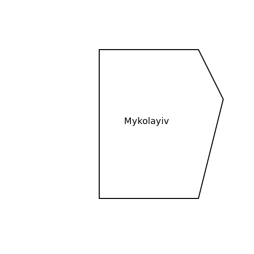 The Map of Mykolayiv's Borders - DrawGPT