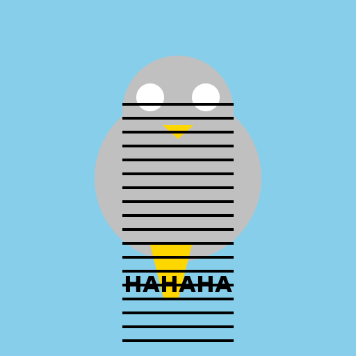 Cartoon Pigeon Laughing to Death - DrawGPT