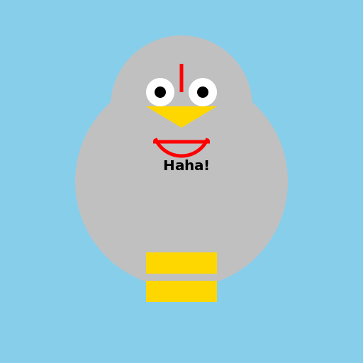 Pigeon Laughing and Pointing Finger - DrawGPT