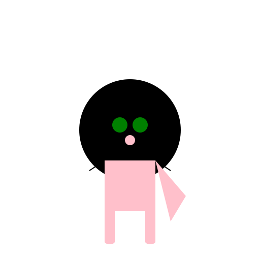 Cute Black Cat - DrawGPT