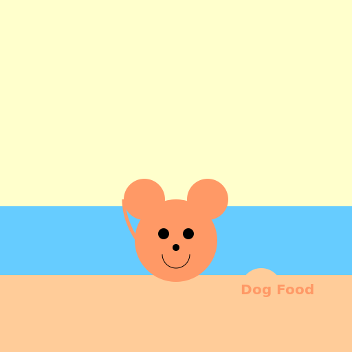 Dog Food by the Beach - DrawGPT