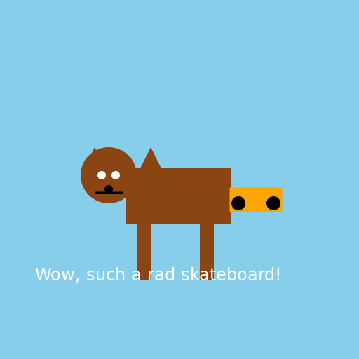 A Dog Skateboarding - DrawGPT