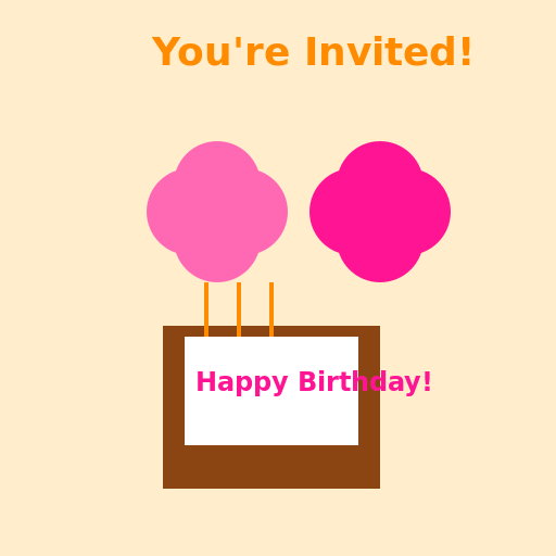 Birthday Invitation Template - DrawGPT