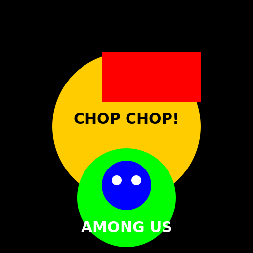 Chop chop Master Onion in Among Us - DrawGPT