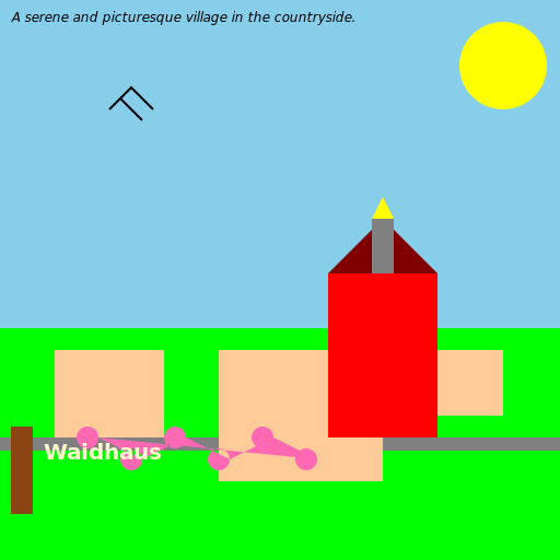 Waidhaus - A Serene Village in the Countryside - DrawGPT