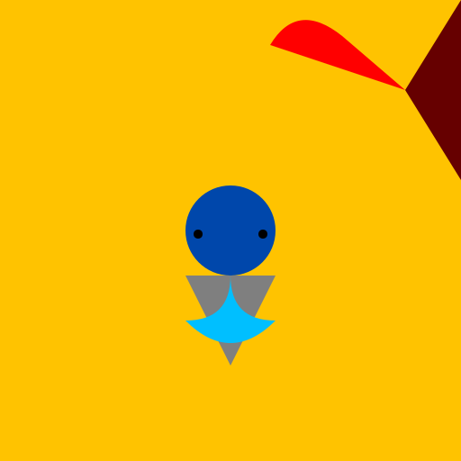 Dragon and Fairy Wren in a New Zealand Sunset - DrawGPT