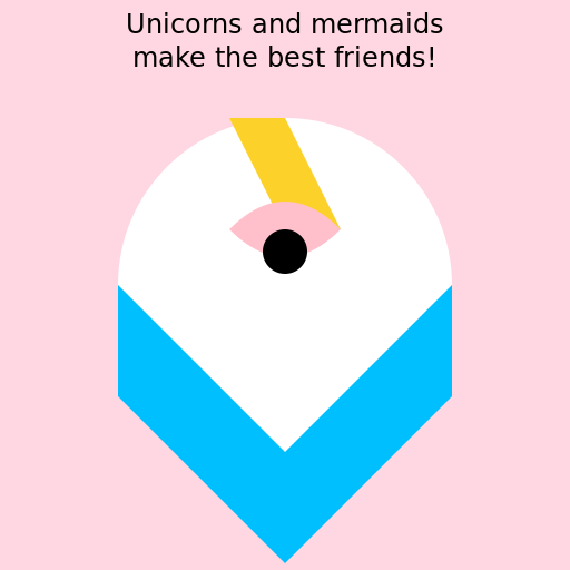 Magical Unicorn with a Mermaid Tail Coloring Plate - DrawGPT