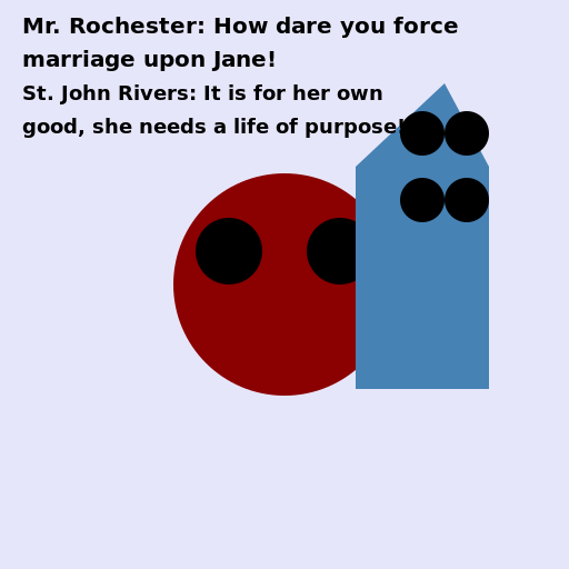 Mr. Rochester confronting St. John Rivers - DrawGPT