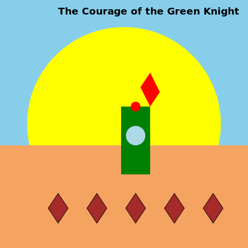 The Courage of the Green Knight - DrawGPT
