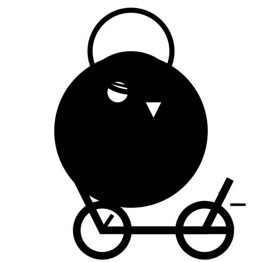 Angry Swan on a Vintage Motorcycle - DrawGPT