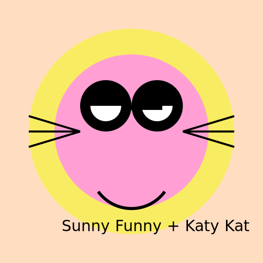 The Epic Fusion of Sunny Funny and Katy Kat - DrawGPT