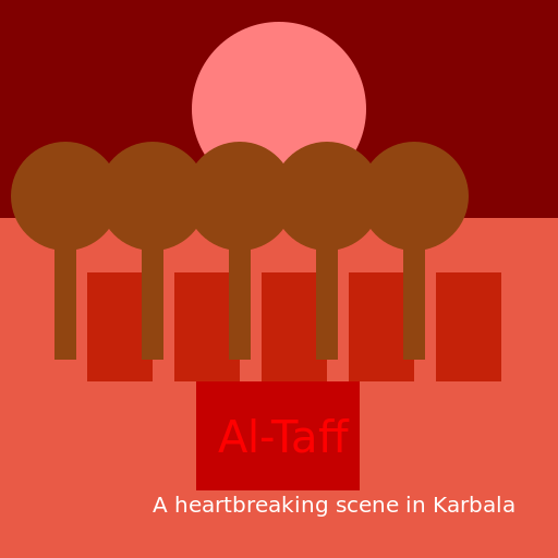 The Tragedy of Al-Taff in Karbala - DrawGPT