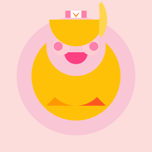 Happy Baby Girl with Colorful Diaper - DrawGPT