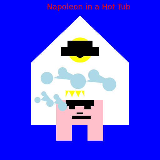 Napoleon In a hot tub - DrawGPT