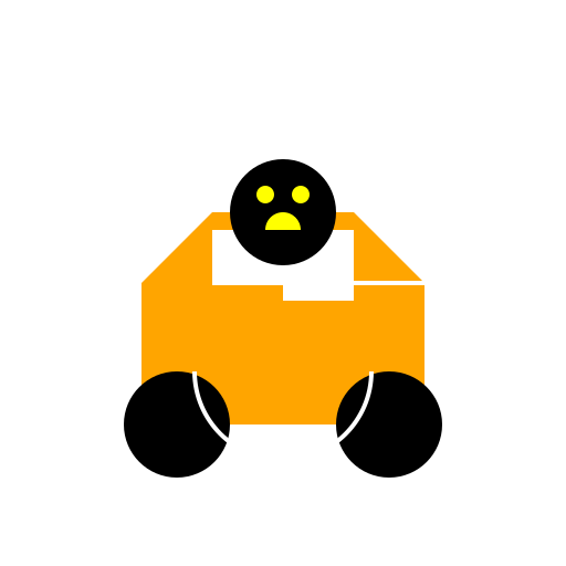 Orange Sport Car - DrawGPT