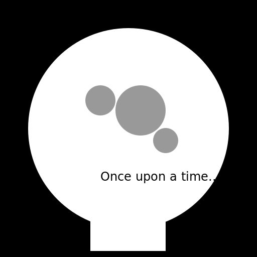 Front View of Moon Reading a Book - DrawGPT