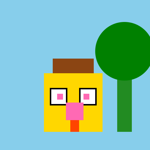 House, Tree, and Cat on Windows - DrawGPT