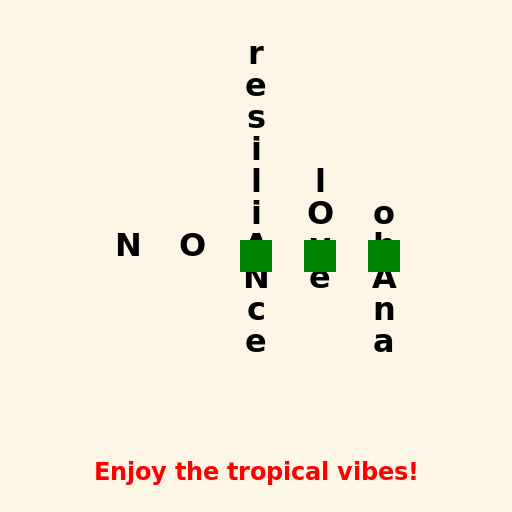 Tropical Crossword - DrawGPT