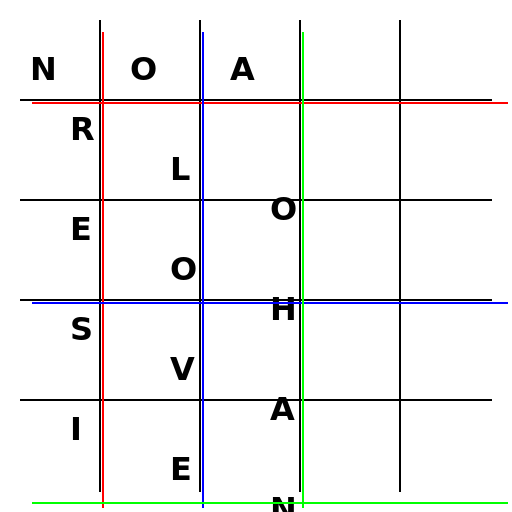 Crossword of Resilience, Love, and Ohana - DrawGPT