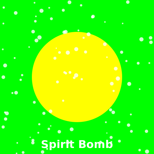 Spirit Bomb With Green Screen - DrawGPT