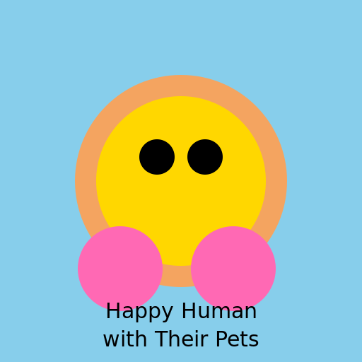 Happy Human with Their Pets - DrawGPT