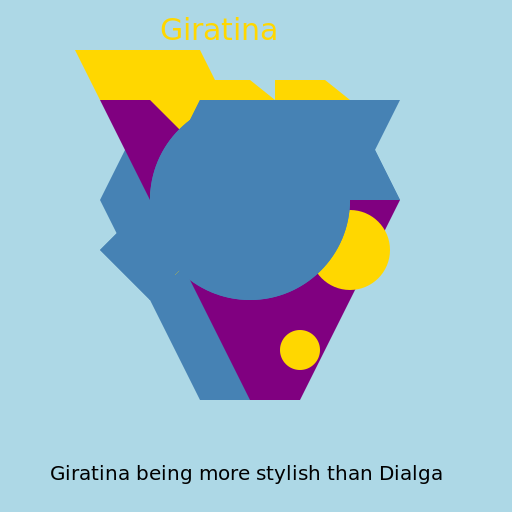 Giratina Being More Stylish Than Dialga - DrawGPT