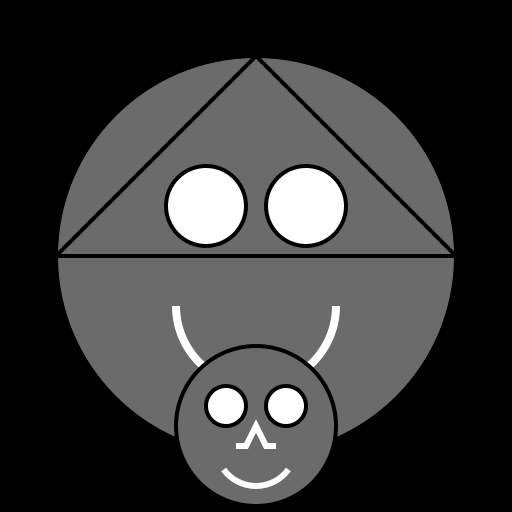 Giratina Parenting a Teenage Gengar - DrawGPT