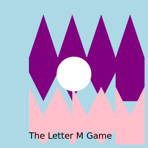 The Letter M Game Logo - DrawGPT