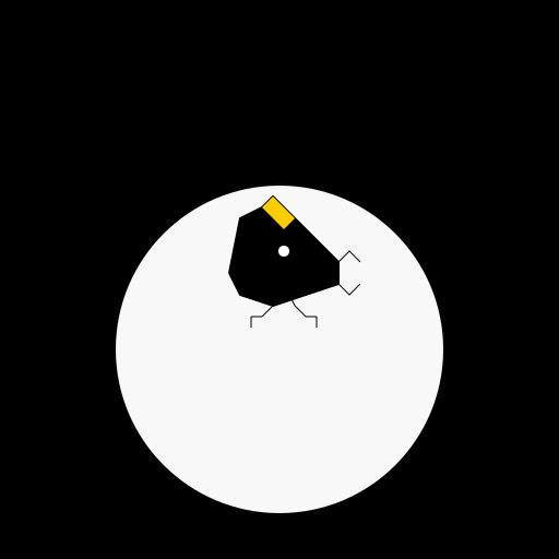 Crow on the Skull - DrawGPT