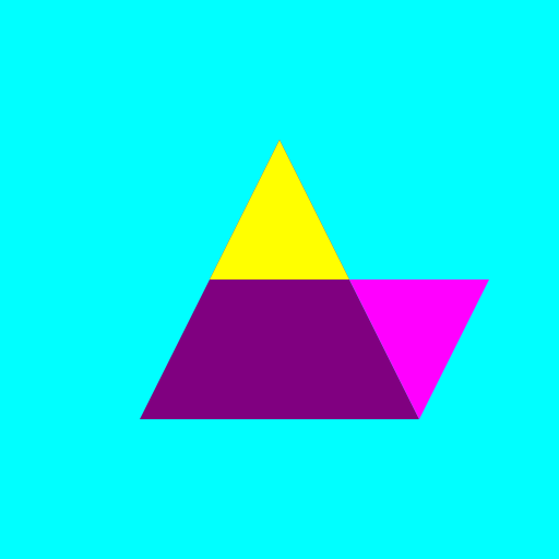 Inverse Pong with Triangles Logo - DrawGPT