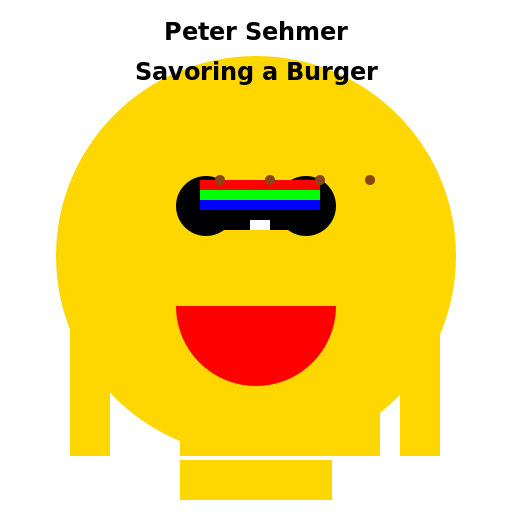 Peter Sehmer Devouring a Delicious Burger - DrawGPT