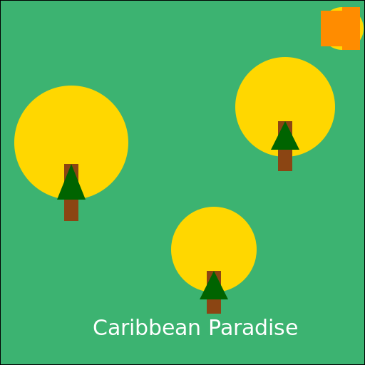 Caribbean Paradise - DrawGPT