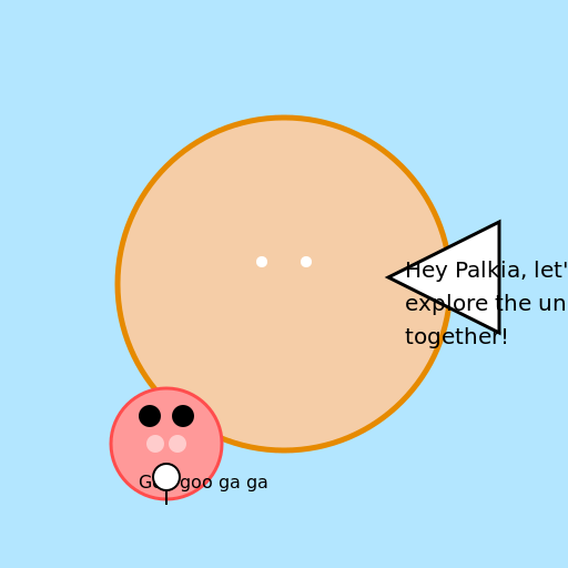 Arceus talking to Palkia as a toddler - DrawGPT