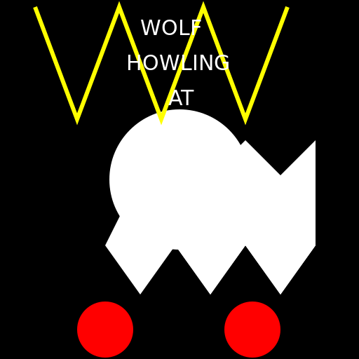 Wolf Howling at Moon Riding Lightning Bolt on Roller Skates - DrawGPT