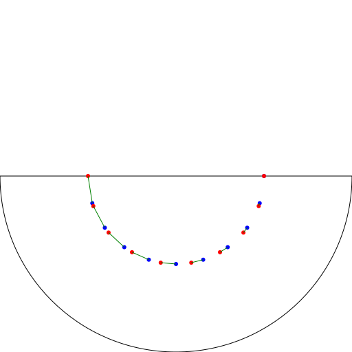 Drawing a Semi Circle with Points on Diameter and Semicircle - DrawGPT