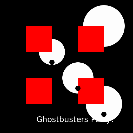 When Ghosts Host a Ghostbusters Party - DrawGPT