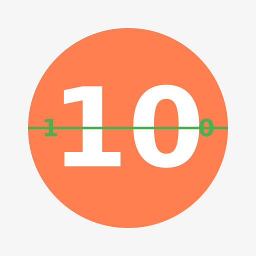 Walking Numbers - The Number 10 Game Logo - DrawGPT