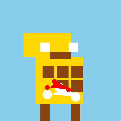 Realistic Giraffe with Daisies - DrawGPT