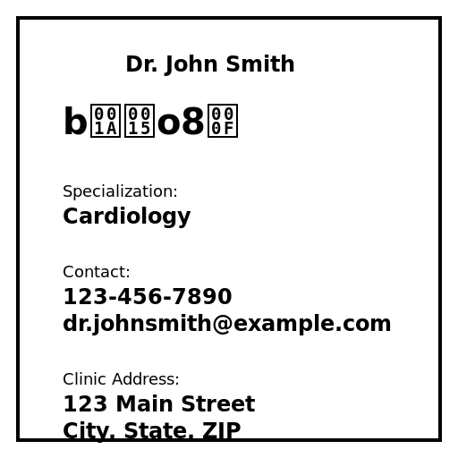 Doctor's Business Card - DrawGPT