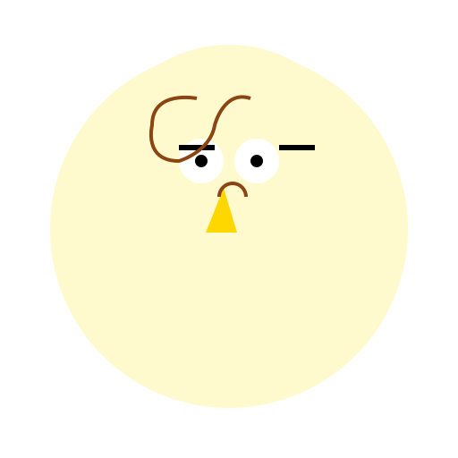 Donald Duck with Brown Curly Hair - DrawGPT