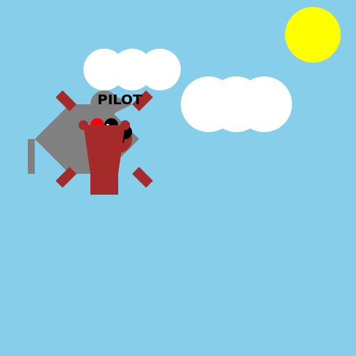 Dog Flying a Jet - DrawGPT