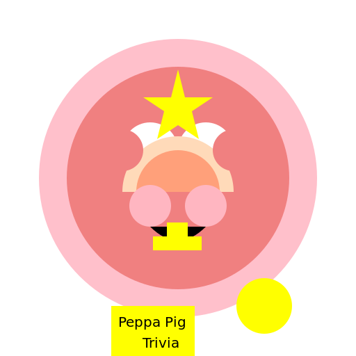 Peppa Pig Cast Trivia Logo - DrawGPT