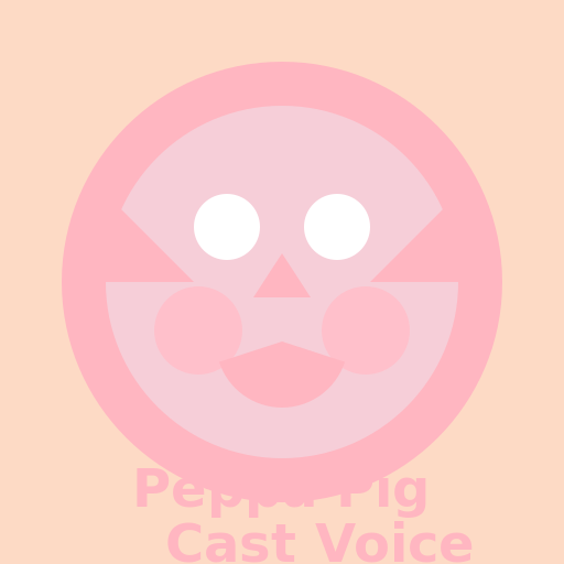 Peppa Pig Cast Voice Descriptions Logo - DrawGPT