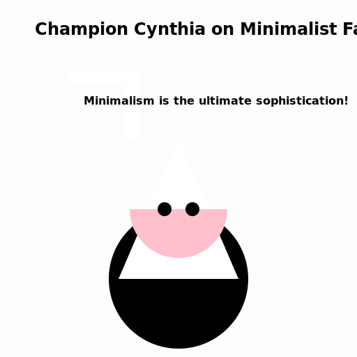 Champion Cynthia's Opinion on Minimalist Fashion Style - DrawGPT