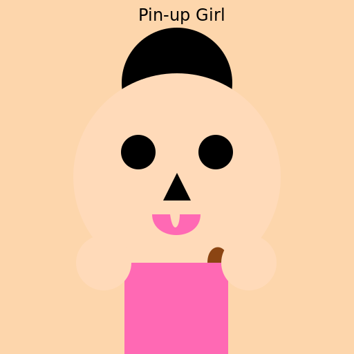 Pin-up Girl Smoking a Cigar - DrawGPT