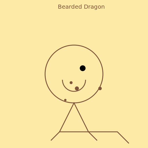 Bearded Dragon Outline Digital Art - DrawGPT