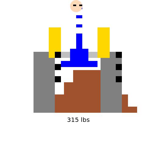 Bench Pressing 315 Pounds - DrawGPT