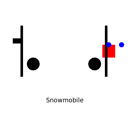 Cartoon Snowmobile - DrawGPT