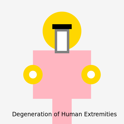 Degeneration of Human Extremities by Using Smartphones - DrawGPT