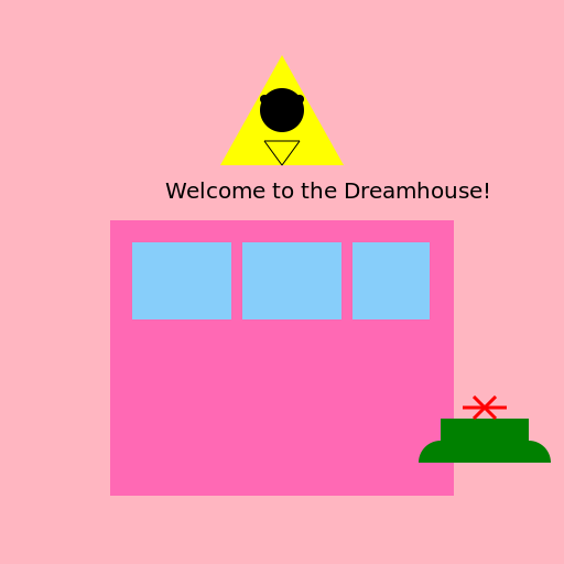 Cat Riding Spaceship into Barbie Dreamhouse and Blowing Up Jeep - DrawGPT